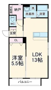 AGRUMES LE SECOND【3階】の間取り
