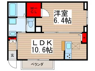 アリエッタ【1階】の間取り