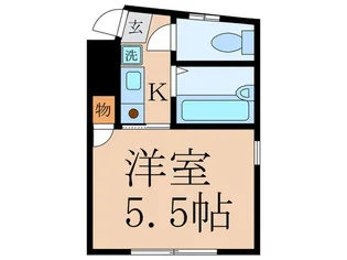 レジデンスシ-バ-ド【3階】の間取り