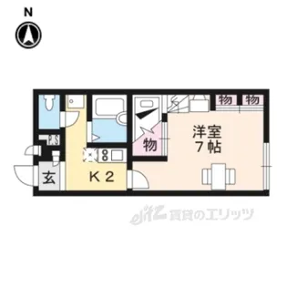 レオパレス冨田4【1階】の間取り