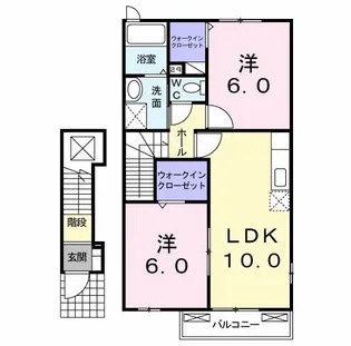 メゾン・ド・タカダ II【2階】の間取り