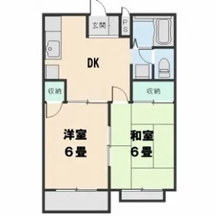 ニューシティーF【1階】の間取り