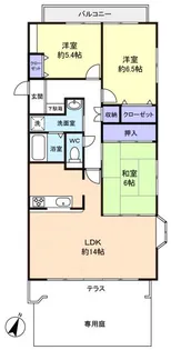 Cozy緑が丘B棟【1階】の間取り