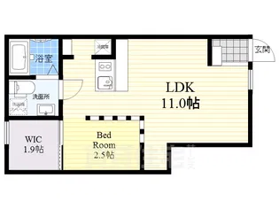 アルカンセル押上【1階】の間取り