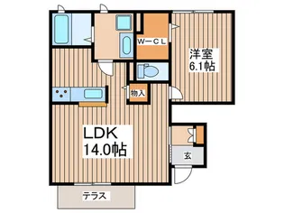 メゾンエム20【1階】の間取り