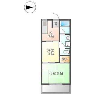 リバーシティ安井【1階】の間取り