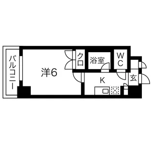 ピュア衣笠【4階】の間取り
