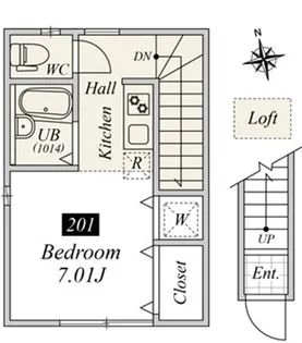 NewYorkAVENUE【2階】の間取り