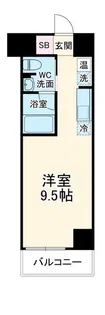 カーサリック同心【6階】の間取り