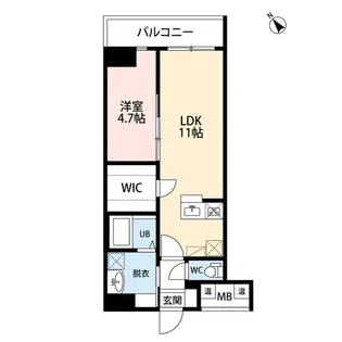 リベラ上大川前【6階】の間取り