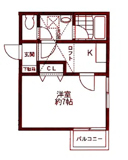 フェリーチェ岸根公園【2階】の間取り