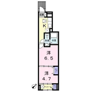 ゴールデン ブラウン【1階】の間取り