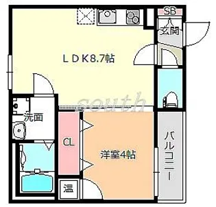 DOAHN 加美正覚寺【1階】の間取り
