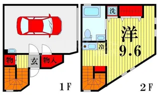 インセル花畑 A【1階】の間取り