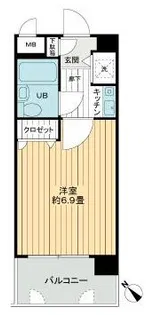 ライオンズプラザ博多駅南【3階】の間取り