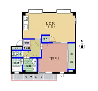 コーポ寿【2階】の間取り