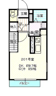 フェーニクス【2階】の間取り