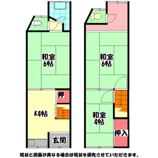 大阪府門真市御堂町【一戸建】の間取り