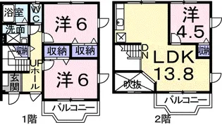 広島県東広島市西条町寺家【一戸建】の間取り