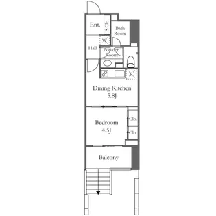 レジデンス渋谷富ヶ谷の間取り