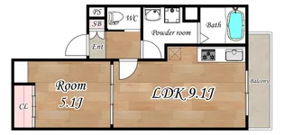 プリヴェ豊中曽根【1階】の間取り