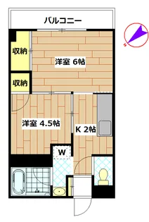 リカハイツ【4階】の間取り