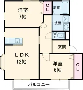 グリーンヒル大久保【1階】の間取り