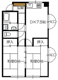 平田ビル【3階】の間取り