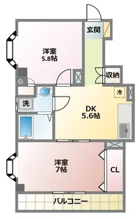 グレイスコート日吉【1階】の間取り