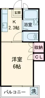 コーポベルグ【1階】の間取り