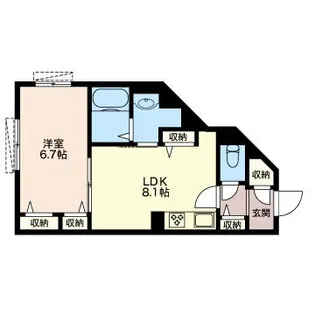 モンティ チェロ(4月下旬退去予定)【1階】の間取り
