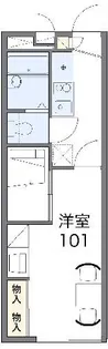 レオパレスSouth pal【1階】の間取り