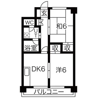レジデンスRS【4階】の間取り