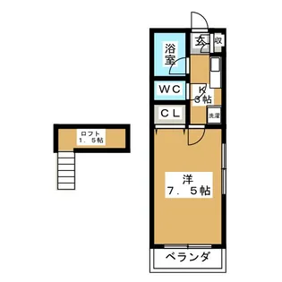 サンスイート八乙女【1階】の間取り