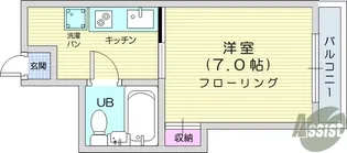JBS第二萬栄ビル【5階】の間取り