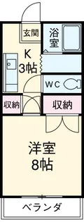 1Kの間取り画像