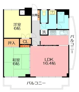 神奈川県小田原市前川【マンション】の間取り
