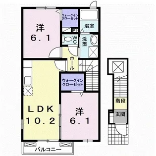 汐見坂マルタ【2階】の間取り