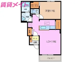 メゾン サカエ II【1階】の間取り