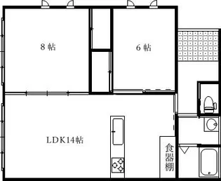 松苗ビル【1階】の間取り