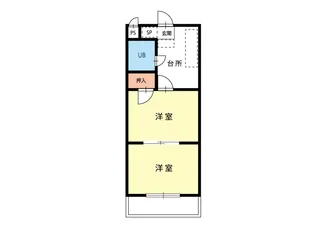V S H橘【2階】の間取り