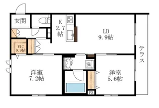 グランソレイユ【1階】の間取り