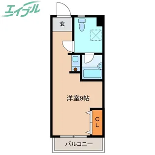カーサ小川【2階】の間取り