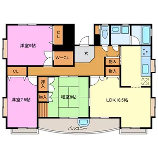 ボア・ソルテC【3階】の間取り