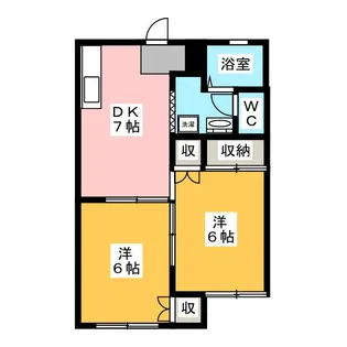 シェモア【1階】の間取り