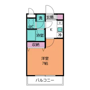 リバーサイド第2【2階】の間取り