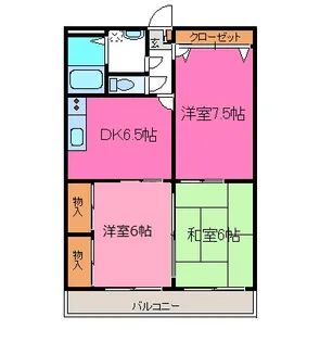 ソレイユ香栄II【3階】の間取り