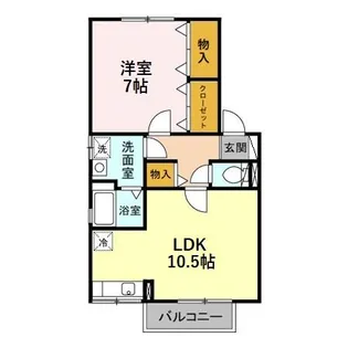 プランドール B【2階】の間取り