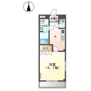 フルスパッセンB【1階】の間取り