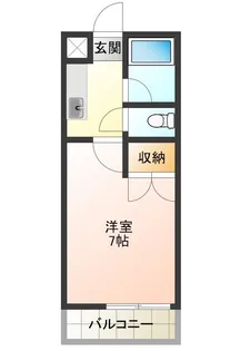 Sunハイツ津乃峰【2階】の間取り